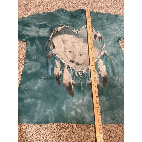 Wolf Shirt Mens XL The Mountain 2013 Tie Dyed Native American Dream Catcher - Picture 8 of 8